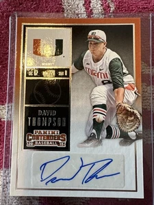 2015 Panini Contenders - College Ticket White Jersey #40 David Thompson - Bild 1 von 2
