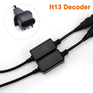 2X LED Headlight Canbus Error Free Anti Flicker Resistor Canceller Decoder H13 - Bild 1 von 6