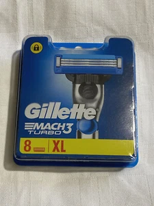 8 Gillette Mach 3 Turbo Rasierklingen - Original und Neu! OVP! - Bild 1 von 2