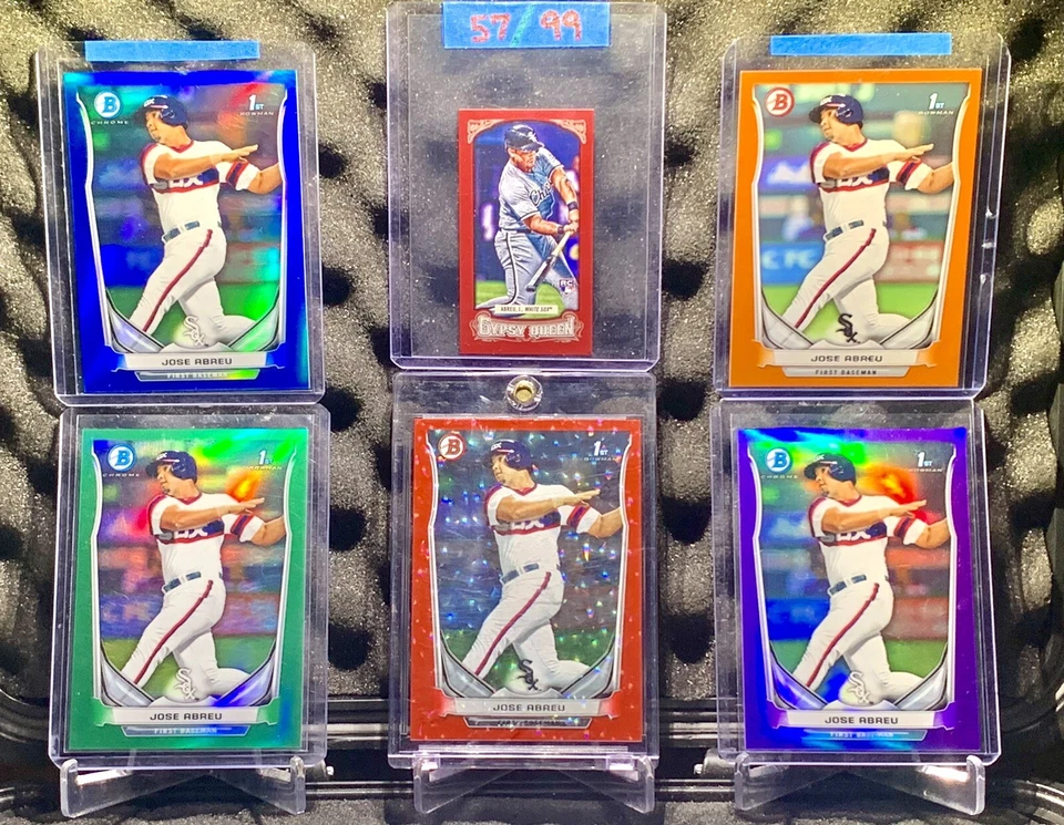 🔥⚾️ JOSE ABRRU Rookie Card 2014 1st Bowman Chrome RED Refractor /25 GREEN /75📈 - Image 1 of 2