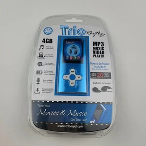 Reproductor MP3 Trio Rhythm 4GB Modelo 180V Azul Metálico Sostiene 2000 Canciones (SELLADO) - Imagen 1 de 7