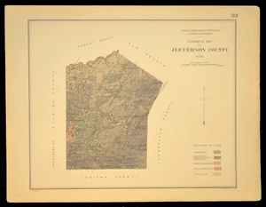 1881 JEFFERSON COUNTY Pennsylvania Map Geological Punxsutawney Pa NO FOLD - Picture 1 of 5
