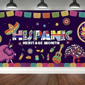 Hispanic Heritage Month Decorations Latin American Banner Spanish Classroom Deco - Picture 1 of 6