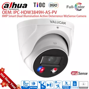 DAHUA OEM WizSense 8MP 4K fotocamera IP iDmss TiOC allarme luce suono 2 vie conversazione US - Foto 1 di 15