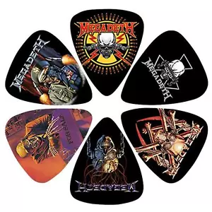 MEGADETH: PERRI’s LEATHERS LIMITED ACCESSORIES CHARACTERS PICKS PACK (6) - Imagen 1 de 1