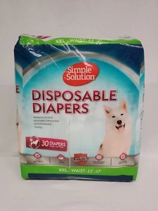Simple Solution Pannolini Monouso per Cani Femmina (30 Pannolini) XXL 📦 - Foto 1 di 4