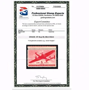 EXCEPTIONAL GENUINE SCOTT #C25 MINT PRISTINE OG NH PSE CERT GRADED XF-SUPERB-95 - Picture 1 of 3