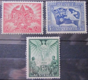 AUSTRALIA ~ S.G. 213 - 215 ~ 1946 VICTORY STAMPS OMNIBUS ~ MNH #04555 - Picture 1 of 1