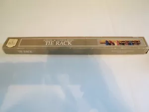 Vintage Loft & braun Stein Holz & Messing Wandhalterung Krawattenhalter - 18-7/8" lang - neu - Bild 1 von 11