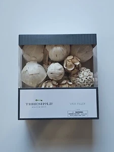 Target Threshold Wood and cream colored Vase Filler New - Picture 1 of 2