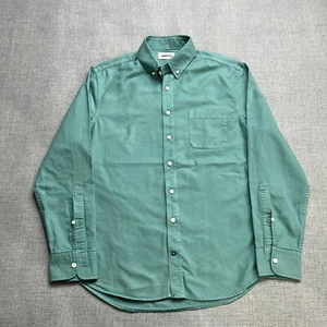 Taylor Stitch Shirt Mens 38 Green Organic Cotton Button Down Shirt Long Sleeve - Picture 1 of 13