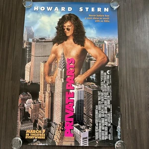 VTG Private Parts Original 1996 Movie Poster Double Sided 27x46” Howard Stern - Picture 1 of 4
