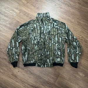 VTG 90s Cabelas Camo Jacket Medium Hunting USA Made L - Picture 1 of 16