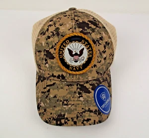 United States Navy Snapback Hat Digital Camo Top of the World NEW - Picture 1 of 9