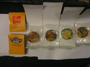 4) KODAK 1992 EURO DISNEY PIN SET MICKEY MOUSE  MINNIE PLUTO GOOFY NEW NIP RARE - Picture 1 of 10