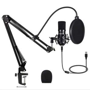 IKEDON USB Condenser Microphone, 192KHZ/24Bit Plug & Play Mic Setup - Picture 1 of 11