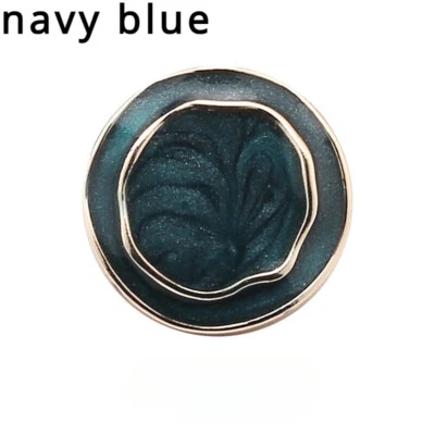 6pc Round Buttons Floral Shank Material for Overcoat Jacket Decoration DIY Craft - Image 1 of 4