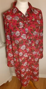 TU Size 10 Floral Shirt Dress Roll Tab Sleeves *BNWOT* - Picture 1 of 7