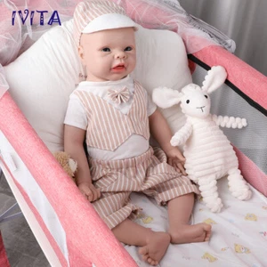 IVITA 20"" Silicona Artificial Recién Nacido Bebé Niño Floppy Muñeca Silicona Regalo de Navidad - Imagen 1 de 12