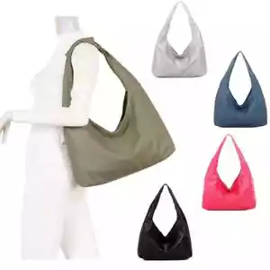 Bolso de Hombro Hobo Boutique Mujer Dama Cuero Sintético Patrón Tejido L-Mediano - Imagen 1 de 17