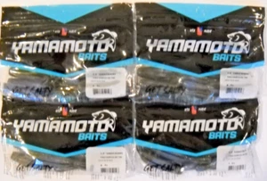 Lot of 4 YAMAMOTO BAITS 3.5" YAMATANUKI stick baits in HEAVY BLUE CRAW color - Picture 1 of 2