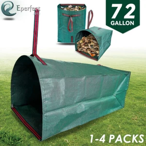 Bolsa de residuos de 72 galones yardas reutilizable plegable recogedor grande para hojas de césped escombros - Imagen 1 de 14