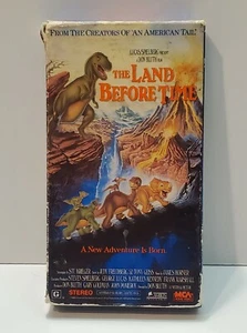 The Land Before Time Vintage 1988 VHS Movie Kid's Animated Dinosaur Classic - Picture 1 of 7