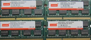 32GB (4x8GB) Innodisk M3S0-8GSSDLPC-B023 DDR3L-1600 SODIMM Industrial RAM Module - Picture 1 of 1
