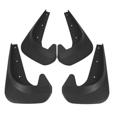 4PCS EVA Plastic Wearing Mud Flaps Splash Guards Fit For Car Front & Rear Fender - Image 1 of 4