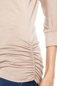 3/4-Ärmel Dolman Ärmel Top mit gerafften Seiten - NEU - MADE IN USA - Bild 1 von 6