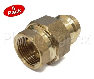 Prensa de 3/4" pulgadas x unión de cobre fundido hembra accesorio de plomería - paquete de 5 - Imagen 1 de 3