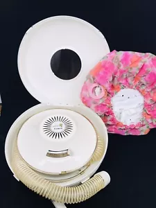 Vintage Lady Torcan Cameo Hair Dryer Heating Pink Flower Bonnet #H036A ~ Works! - Picture 1 of 18