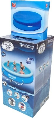 Bestway® 57274 Pool Fast Schwimmbecken 366x76cm+Filter+58034 Abdeckplane NEU+OVP - Bild 1 von 3