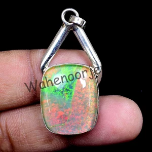 925 Pendente Argento Sterling 33.40 CT Naturale Monarch Opale di Fuoco Cabo - Foto 1 di 5