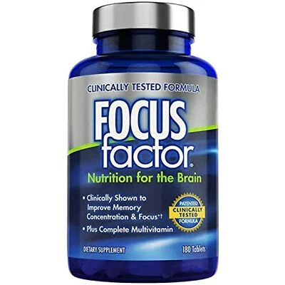 Suplemento cerebral Focus Factor multivitamínico mejora la memoria y el aumento de la claridad Foto 1 de 4
