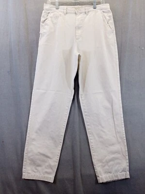 Crossroads Pantalones Mujer 12 Alto Blanco Off Bolsillos Pantalones Tiro Alto Foto 1 de 4