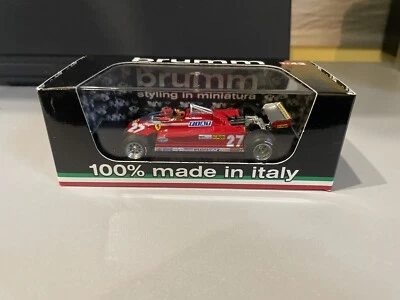 Brumm R438-CH Ferrari 126 CK #27 Villeneuve GP Canada 1981 57/63 laps 1/43 - Immagine 1 di 4