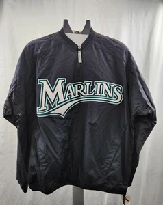 Miami Marlins Quarter-Zip Pullover AUTHENTIC Majestic MLB Collection ADULT - Bild 1 von 8
