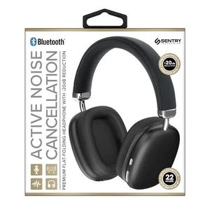 SENTRY Bluetooth Pro Headset with Active Noise Canceling Black Flat Folding - Picture 1 of 1