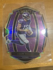 Adam Thielen 🔥2018 Panini Select Purple Cut Prizm SP 16/75 Nice Edges.
