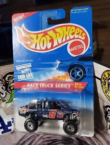👓Hot Wheels 1996 #383🗻NISSAN HARDBODY 4x4 Pickup Truck Metalflake Blue⭐CT🔴JDM - Picture 1 of 7
