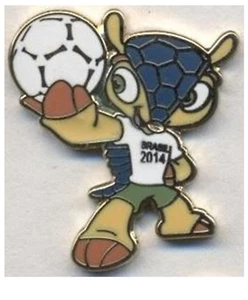 Pin (badge) FIFA World Cup 2014 Brazil - Mascot #2 - Picture 1 of 1