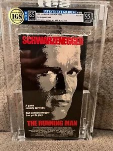 THE RUNNING MAN VHS IGS GRADED BOX 8.5 MINT SEAL 9.5 GEM BRAND NEW FACTORY SEAL - Picture 1 of 5