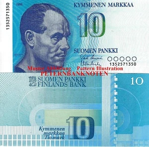 FINNLAND / FINLAND 10 Markkaa 1986 Unc P 113a 6895# Kassenfrisch.. - Bild 1 von 1