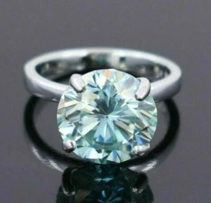 4,25 Ct zertifiziert! Zarter blauer Diamant-Solitärring. Great Shine vierzackiger Zinken - Bild 1 von 7