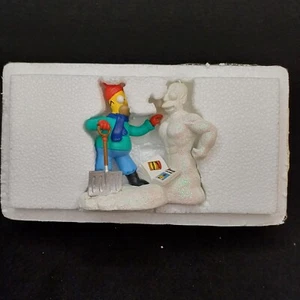 HAMILTON THE SIMPSONS AT HOME WITH HOMER SCULPTURE COLLECTION HOMERS SNOW DREAM - Picture 1 of 8