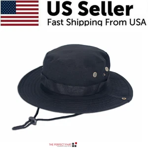 Wide Brim Sun Hat UV Protection Bucket Cap For Hiking Camping Fishing Safari Men - Picture 1 of 27