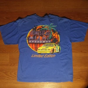 Y2K Homestead Miami Speedway Limited Edition T Shirt Sz XL Nascar Blue - Picture 1 of 5