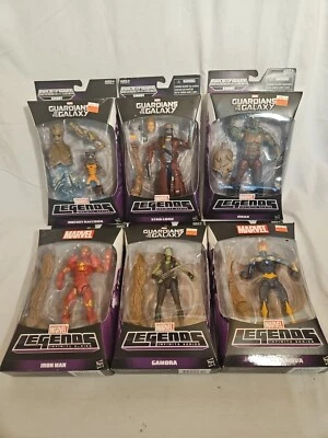 MARVEL LEGENDS CONSTRUYE UNA FIGURA GROOT SET DE 6 GAMORA DRAX NOVA STAR-LORD GROOT Foto 1 de 4