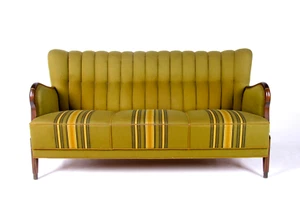 Danish Sofa 3 Seater Art Deco 1950s Vintage - Picture 1 of 10
